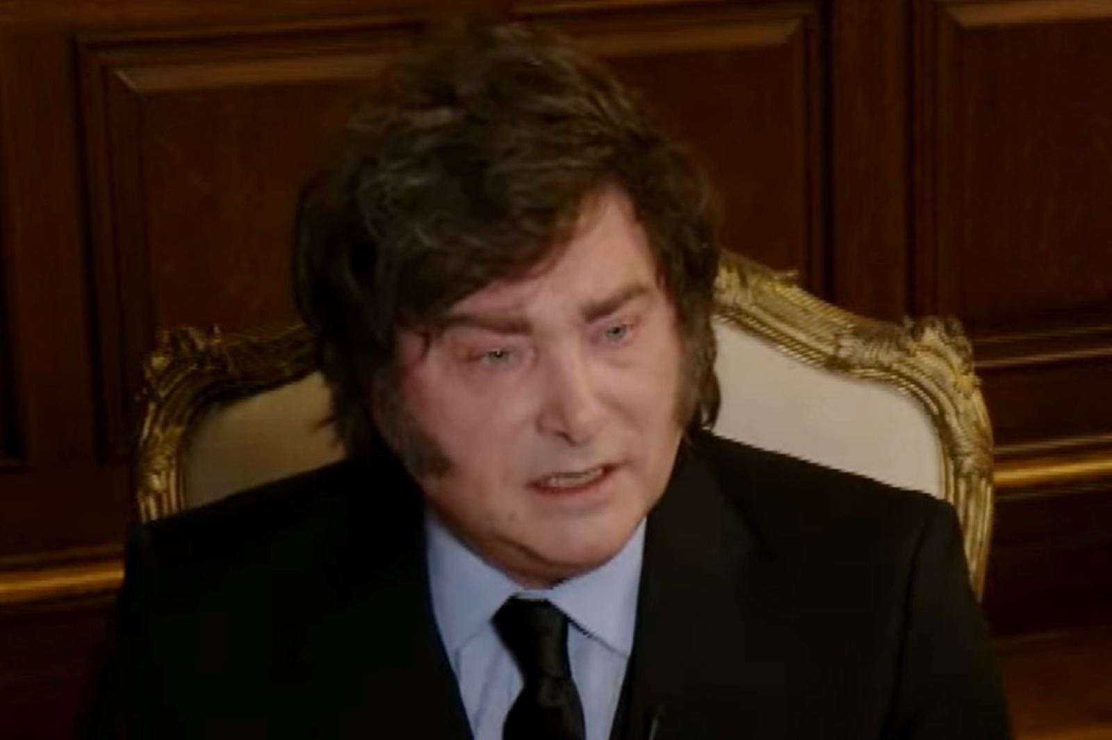 El presidente Javier Milei durante la entrevista en La Cornisa (LN+), 27 de septiembre de 2026