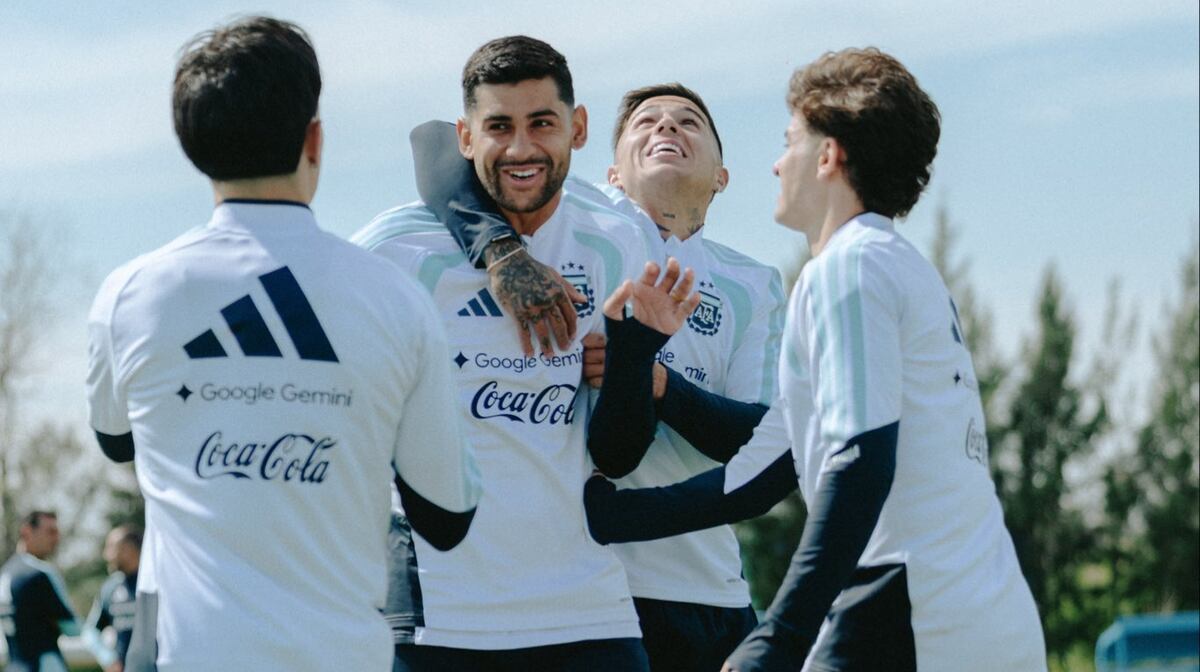 Entrenamiento de la Selección argentina en el Predio de Ezeiza