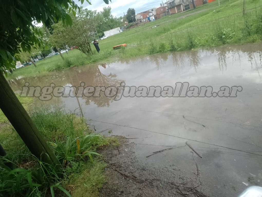 Terreno baldío inundado con pasto y agua estancada en Cinco Esquinas