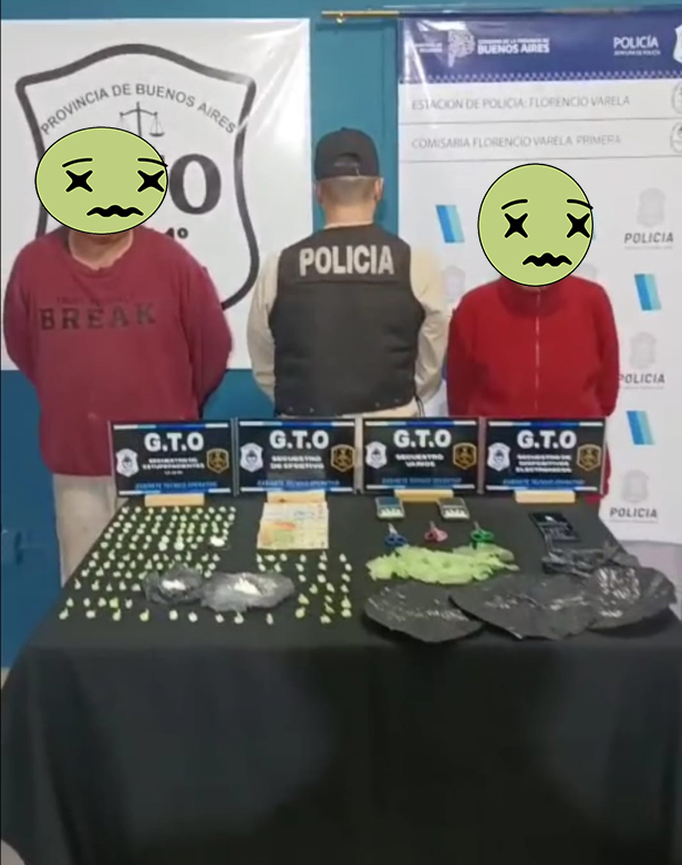Procedimiento policial por infracción a la ley de estupefacientes en Florencio Varela