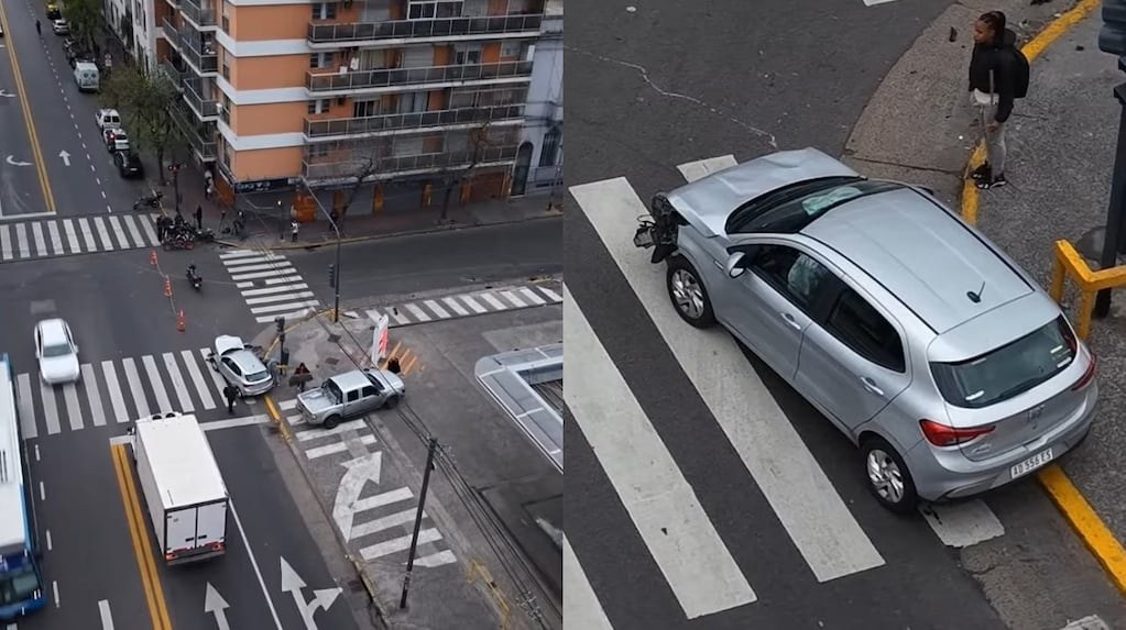 Zona del choque múltiple tras persecución policial en Constitución